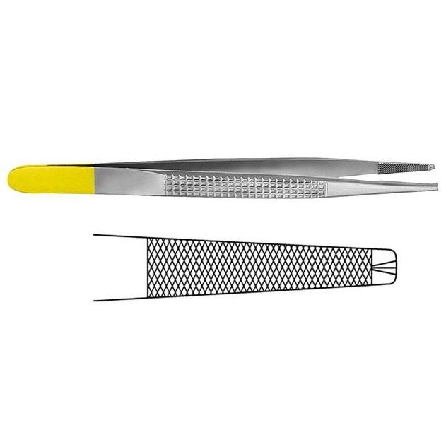 TC BONNEY Пінцет хірургічний; прямий; 1x2 зубчики; 17,5см. Tontarra Medizintechnik GmbH